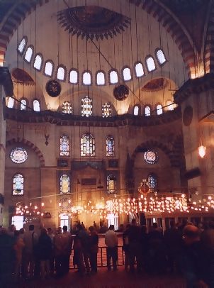 the central space, from the part where non-Muslims are allowed