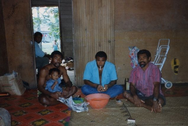 People sitting in a house