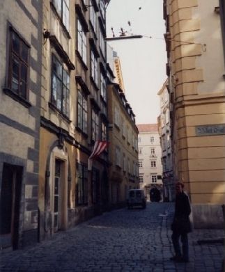narrow road just near the cathedral